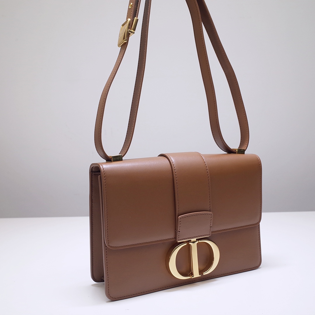 30 Montaigne Bag Caramel Box Calfskin